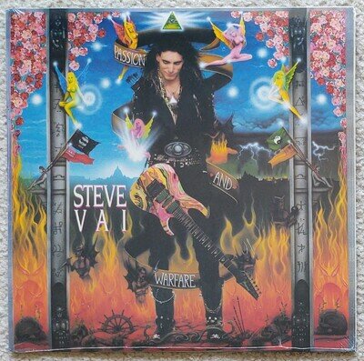 STEVE VAI - PASSION AND WARFARE VINYL LP SEALED 1st PRESS 1990 ORIG RARE