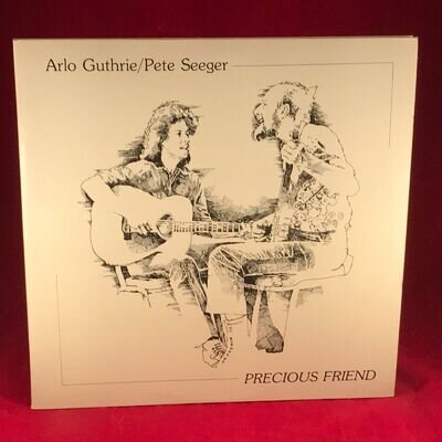 ARLO GUTHRIE PETE SEEGER Precious Friend 1982 Double Vinyl LP Warner Bros record