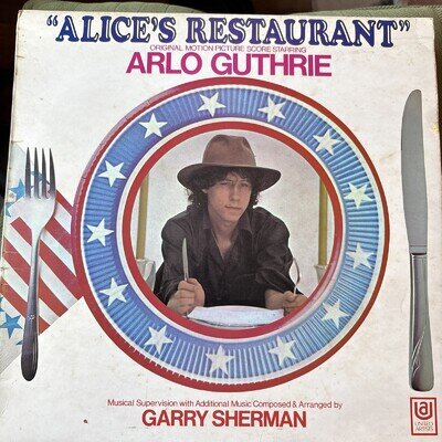 Alices Restaurant Original Motion Picture Score Arlo Guthrie Vinyl LP UAS29061