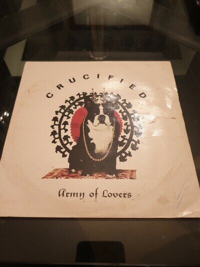 Crucified Army Of Lovers 7" vinyl single record UK WOK2017