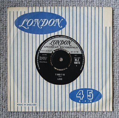 Love (Arthur Lee) "7 And 7 Is" 1966 UK London 1st Press EX & Orig. Sleeve