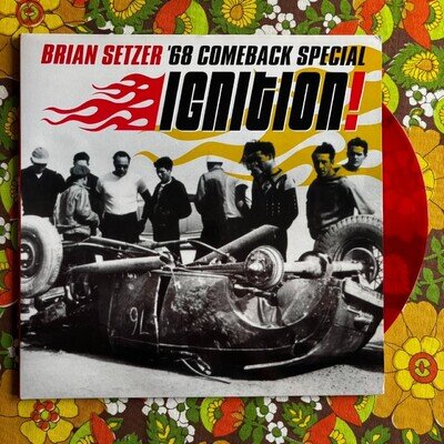 Brian Setzer Ignition Vinyl LP Record 2001 Red VG+