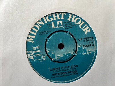 Brenton Wood - Gimme Little Sign - UP 35824 - 1967 - vinyl excellent