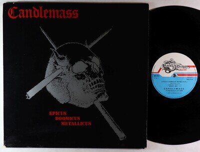 Candlemass - Epicus Doomicus Metallicus LP - Black Dragon France VG++