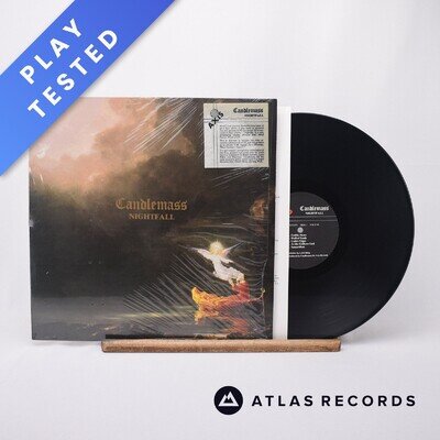 Candlemass Nightfall A1 B1 Lyric Sheet LP Album Vinyl Record AXIS LP3 - EX/EX
