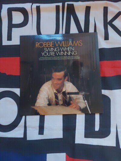 Robbie Williams 12" Vinyl LP Album Swing When You're Winning...