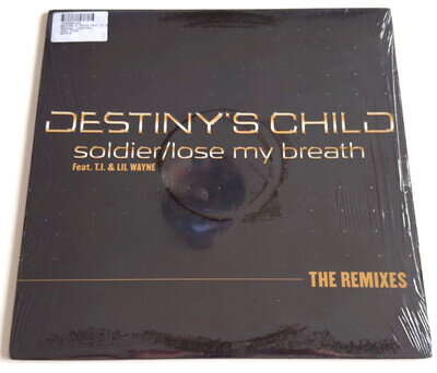 Destiny's Child Soldier/Lose My Breath Remixes Promo Vinyl Record Beyoncé Single