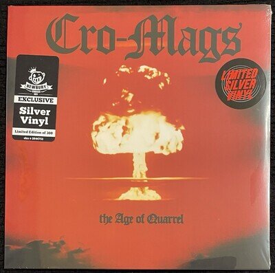 Cro-Mags-The Age Of Quarrel Silver Vinyl LP Reissue 2023 300 Copies