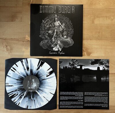 Dimmu Borgir Inspiratio Profanus Limited Edition. Black and White Splatter Vinyl
