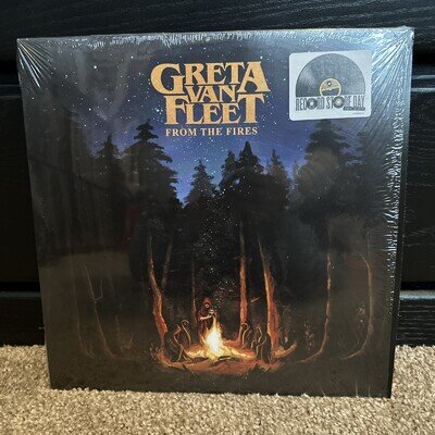 Greta Van Fleet ~ From The Fires LP 2019 RSD Black Vinyl In Shrink Hype Sticker