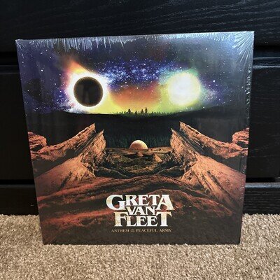 Greta Van Fleet ~ Anthem of the Peaceful Army 2018 LP EX In Shrink Insert Vinyl
