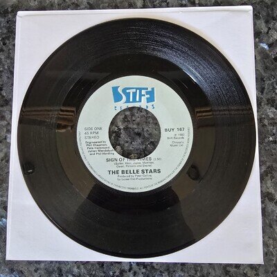 The Belle Stars - Sign Of The Times / Madness (Stiff - BUY 167)