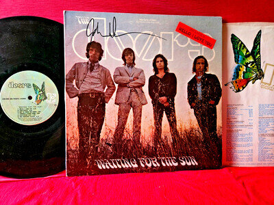The Doors "Waiting For The Sun" autographed by drummer John Densmore, w/sticker