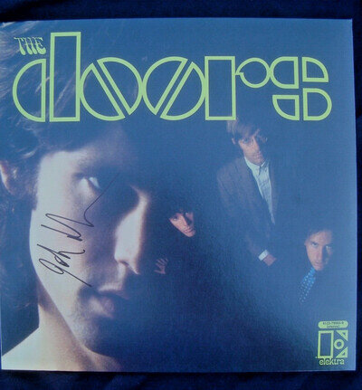 THE DOORS SIGNED John Densmore Autograph Self Titled Vinyl LP 180 gram reissue