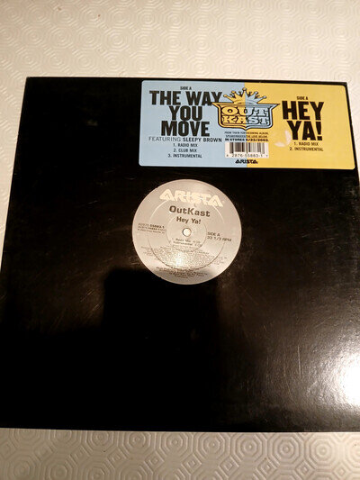 OUTKAST HEY YA/ THE WAY YOU MOVE 12 vinyl single PROMO