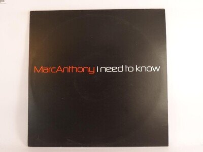 ANTHONY,MARC I NEED TO KNOW (A) 12" COLUMBIA