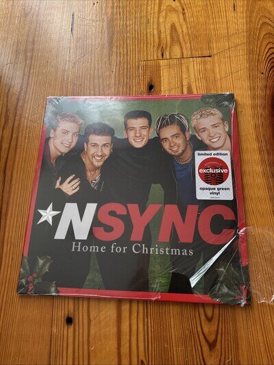 NSYNC Home for Christmas Opaque Green Vinyl 2 LP Records Limited Edition