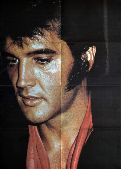 ELVIS PRESLEY POSTER . 84 X 59 CM