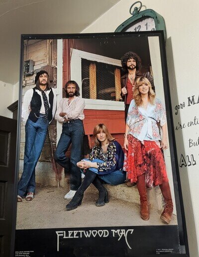 Original FLEETWOOD MAC 1977 Vintage Poster Stevie Nicks L.A. Herbert Worthington