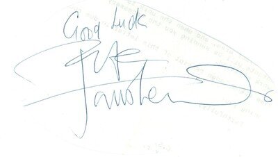 Pete Townsend Autograph 1980s