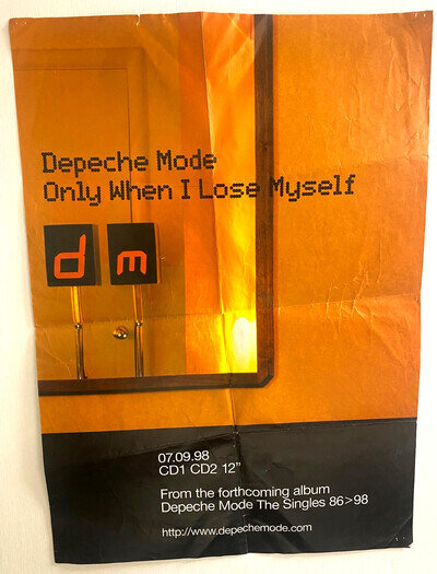 Depeche Mode Only When I Lose Myself UK PROMO Large shop poster 27" x 20"