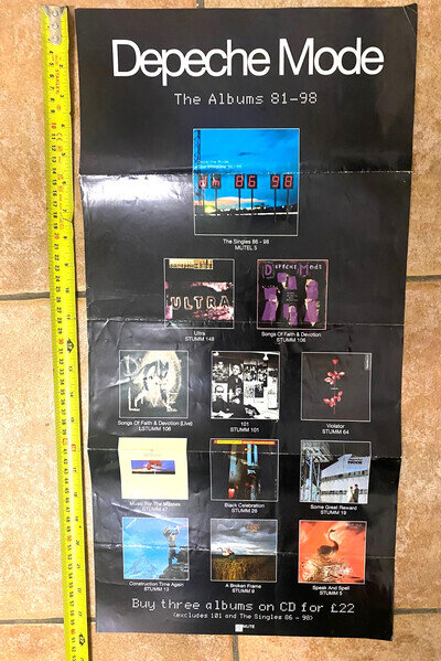 Depeche Mode The Albums 81-98 UK PROMO Shop small poster