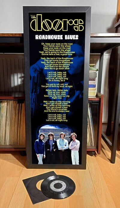 THE DOORS ROADHOUSE BLUES POSTER LYRIC SHEET, LIGHT MY FIRE, STORM, LIZARD