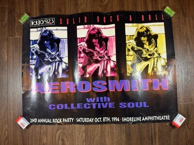 1994 Aerosmith Austin Texas Concert Poster - 23.5 X 17 Inches