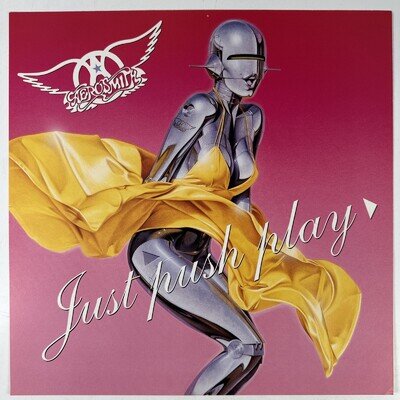 Aerosmith Just Push Play Promo Flat 12x12 Double Sided Record Store Poster