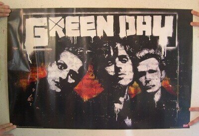 Green Day Poster Band Shot Mint
