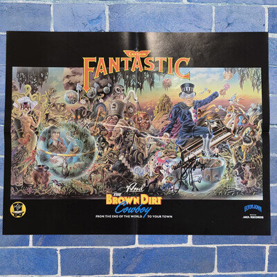 Elton John | signed foldout poster | Captain Fantastic