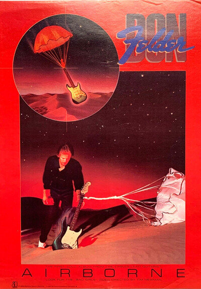 DON FELDER EAGLES 1983 vintage POSTER ADVERT AIRBORNE
