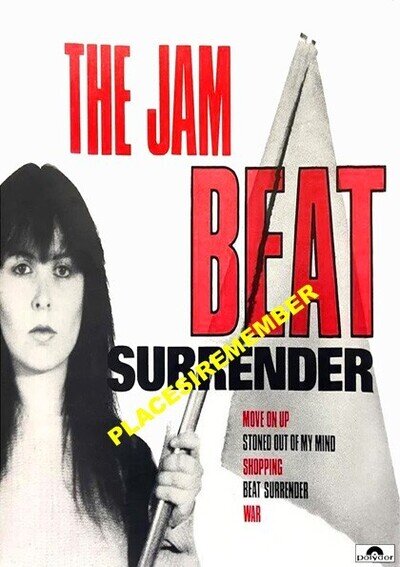 THE JAM BEAT SURRENDER NEW A5 FANTASY SHOP/COUNTER DISPLAY POSTER.PAUL WELLER.