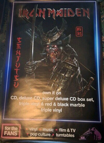 Iron Maiden Very Large Album release HMV Poster - 152cm x 102cm - Stunning