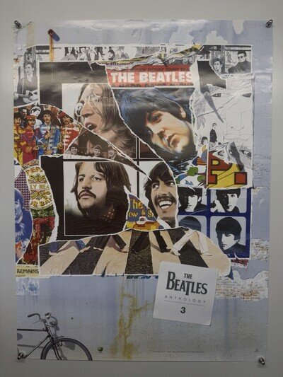 The Beatles Anthology 3 Poster Original Collage Promotion 1996