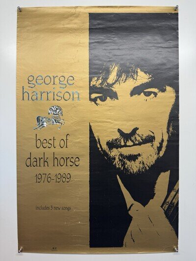 George Harrison The Beatles Poster Best Of Dark Horse Promotion 1976-1989