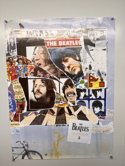 The Beatles Anthology 3 Poster Original Collage Promotion 1996