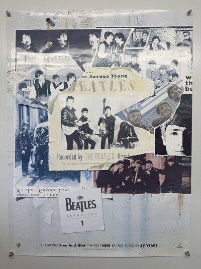The Beatles Anthology 1 Poster Free As A bird Original Promotion 1995