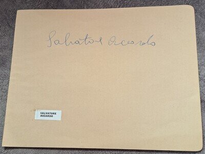 AUTOGRAPH /SIGNATURE Salvatore Accardo Italian Violinist Born 1941