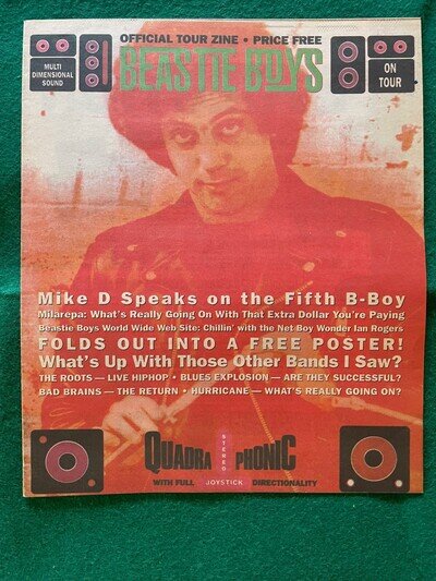 BEASTIE BOYS - Official Tour Zine (1995) - Poster Fold Out