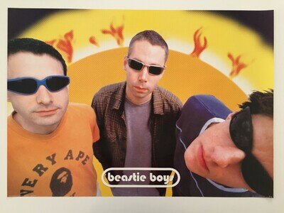 BEASTIE BOYS,RARE AUTHENTIC 1990's POSTER