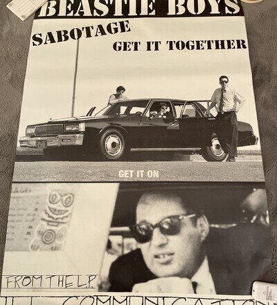 Beastie Boys Body Movin Sabotage Get it Together UK import poster 1994