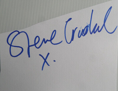 STEVE CRADOCK OCEAN COLOUR SCENE AND PAUL WELLER, AUTOGRAPH CUTTING.