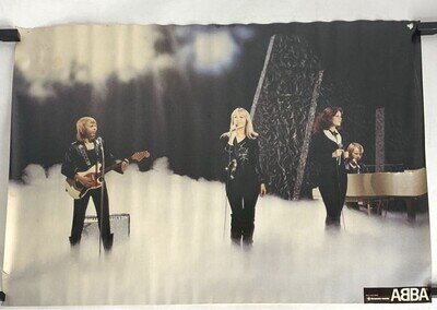 ABBA / Vintage 1970s Japan Original Promo Poster B2 20x28in 515x728mm