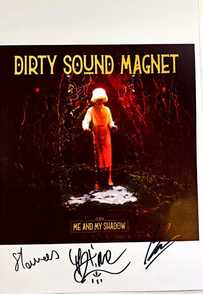 Dirty Sound Magnet Hand Signed picture size A4 Music autographs memorabilia