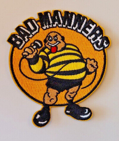 BAD MANNERS BAD MANNERS BUSTER 2TONE SKA SKINS SCOOTERS SEW - IRON ON PATCH NEW