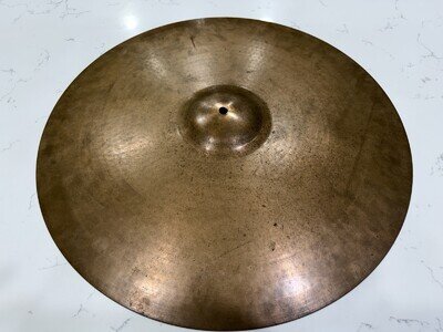 VINTAGE PAISTE GIANT BEAT 24” RIDE WHITE LABEL; PRE SERIAL. BONHAM