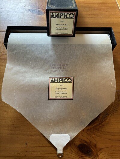 AMPICO Piano Roll # 40073, Rhapsody In Blue, played by George Gershwin