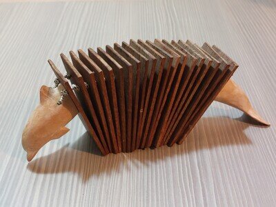 Vintage Wooden Dolphin Clacker Musical Instrument 12"