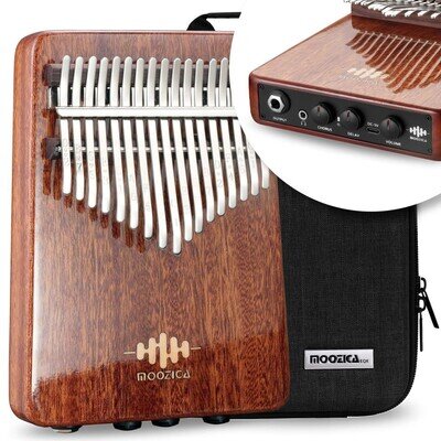 MOOZICA 17-Key Kalimba EQX Series with High-Performance Piezoelectric Pickup